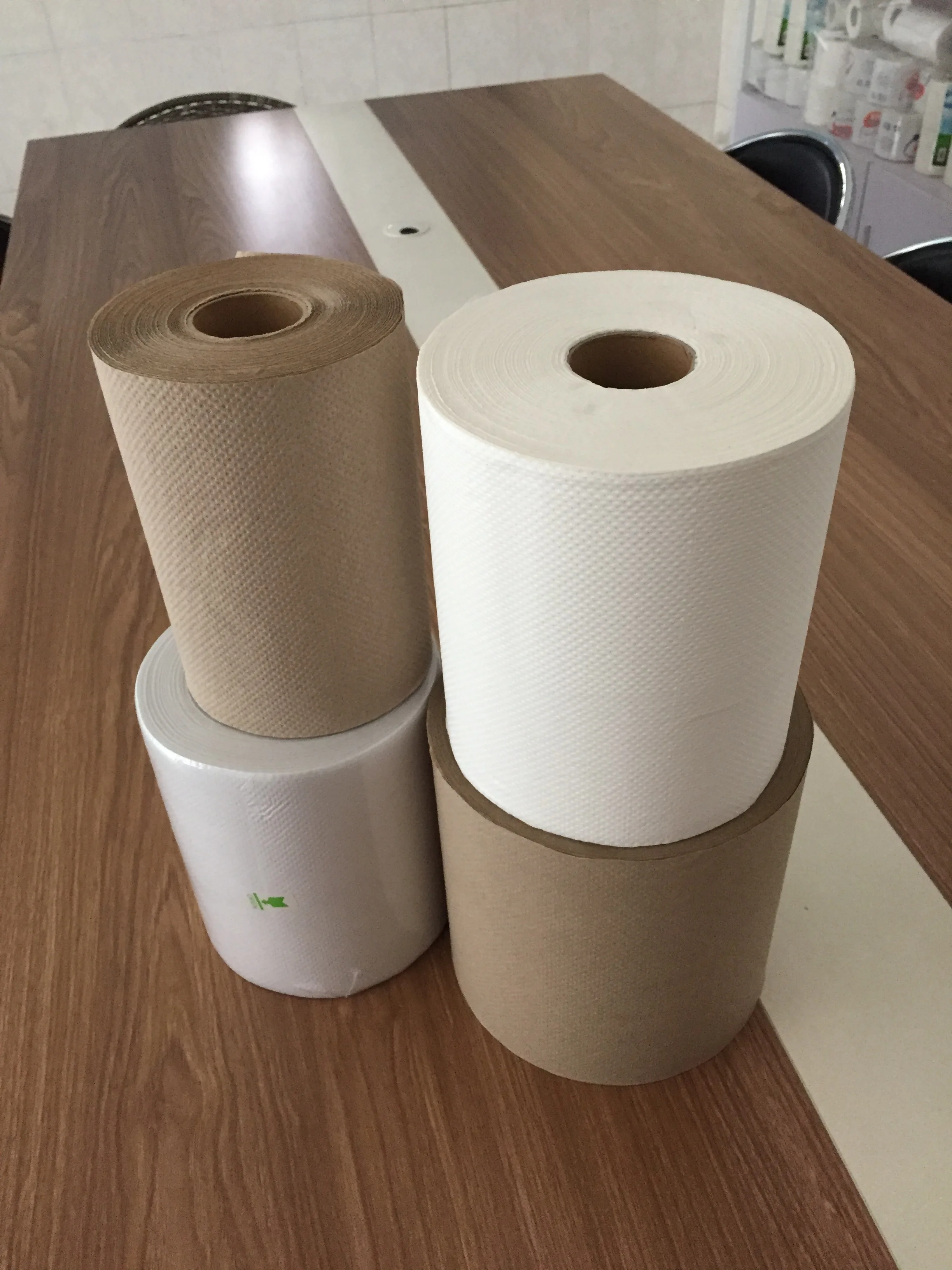 Hand Paper Towel Rolls Tissue Papers In Rolls 8" White Hardwound