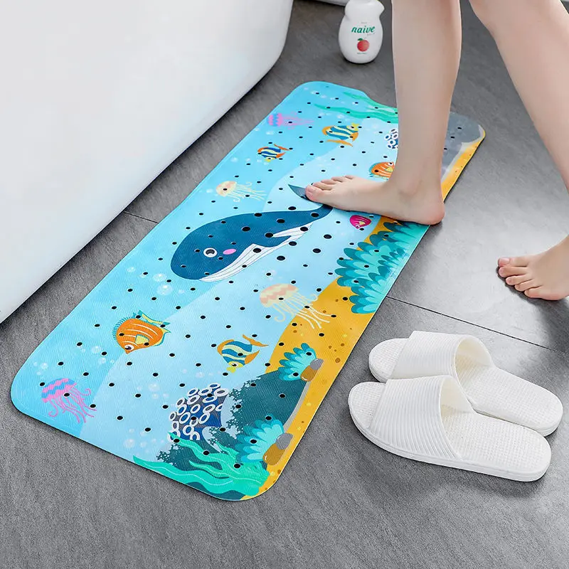 PVC Bath Mats for Bathtub Non Slip Suction Cups Shower Mat Non Slip Adult & Kids Bathroom Bathtub Mat Non Slip factory