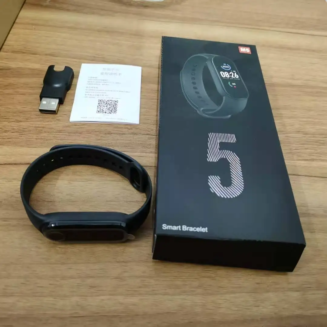 
M5 Горячая продажа потребление калорий OEM ODM смарт-браслет здоровая жизнь дисплей экран часы Смарт w 6 t 500 