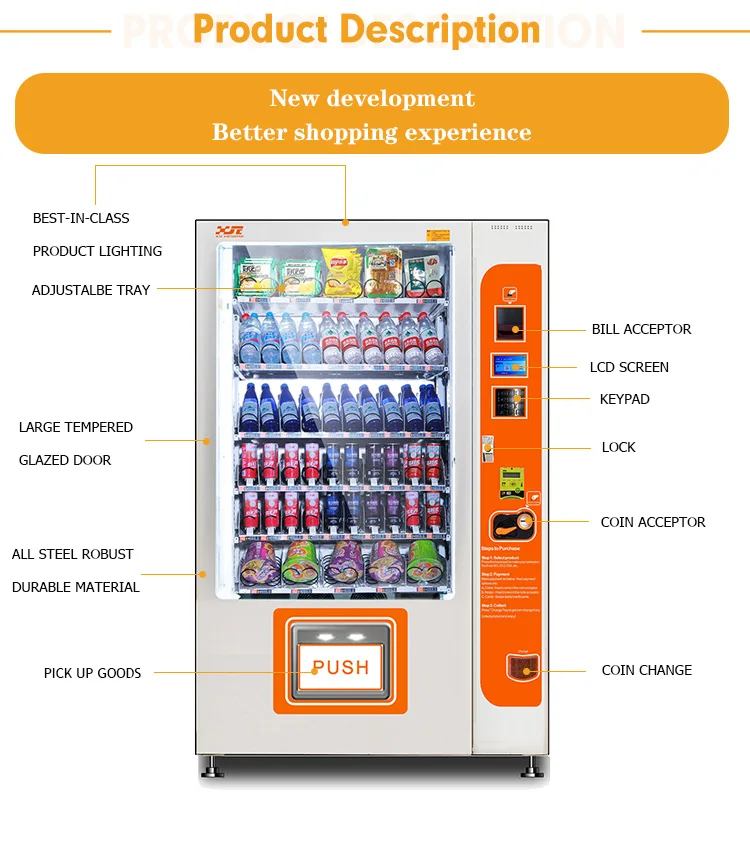 Chinese Snack & Drink Vending Machine----Xy-Dle-10c - China
