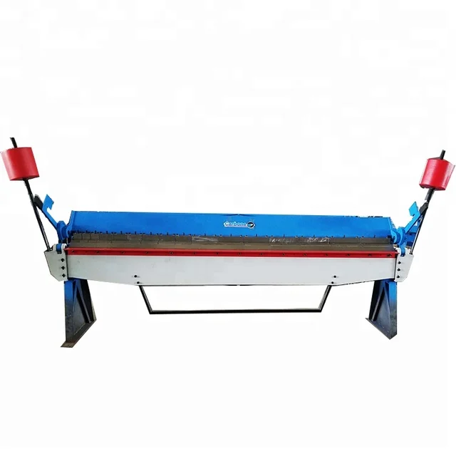 Heavy duty Manual Sheet folding machine Metal Pan and Box hand Brake plate segemented folding Bending Machine