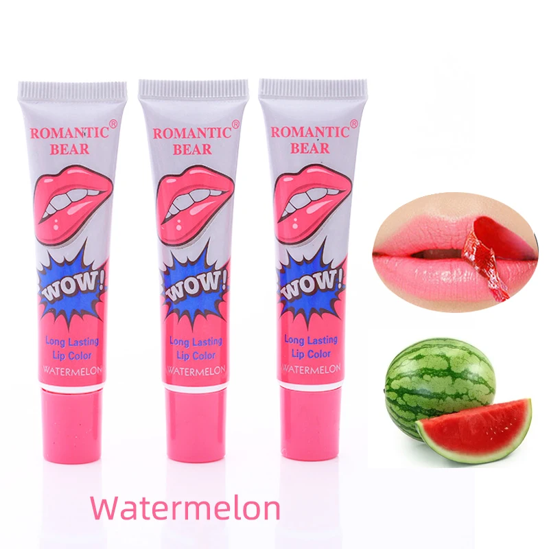 Rb01a Romantic Bear Waterproof Wow Magic Peel Off Lipstick Tattoo Lip