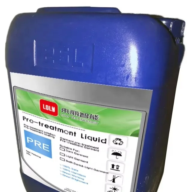 China Factory wholesale 25L barrel DTG printing pre-treatment liquid for garment/T-shirt DTG pre-printing treatment