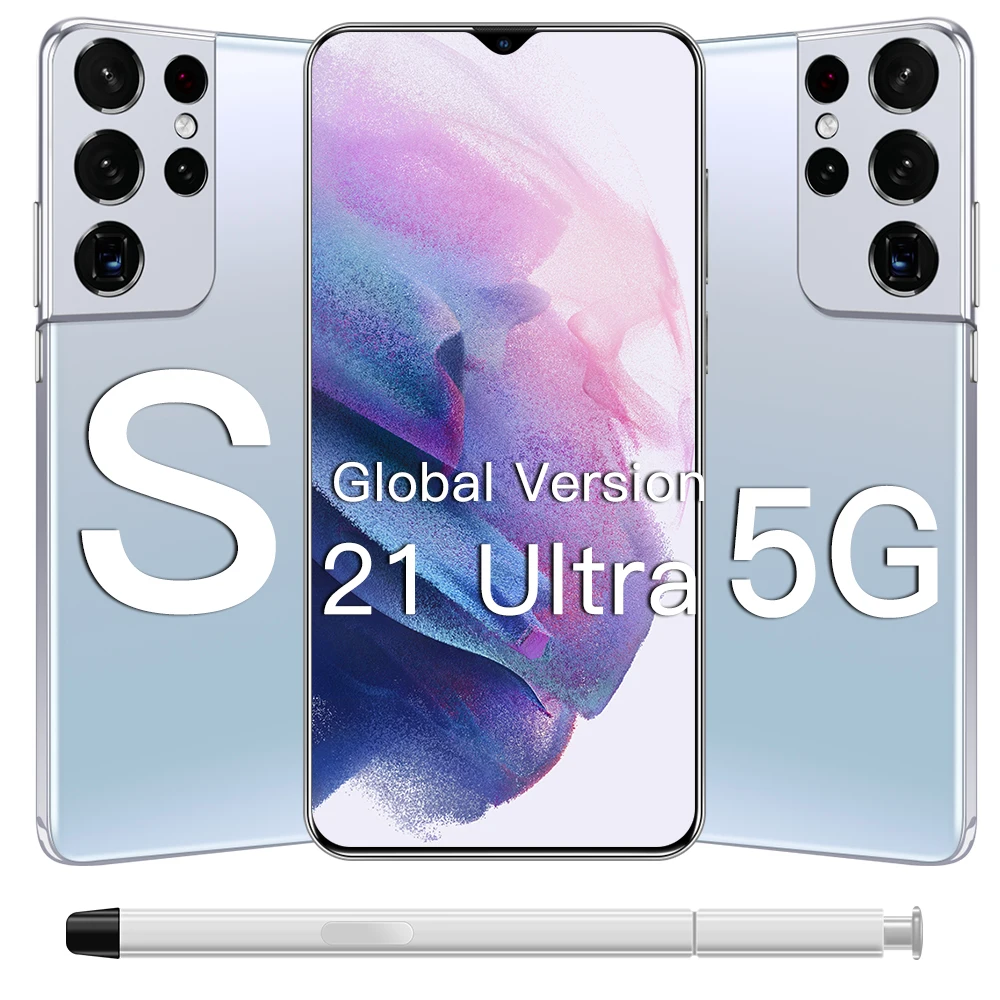 Global version original S21 Ultra 12GB+512GB Android smartphone With stylus Support 4G 5G network Super endurance mobile phone
