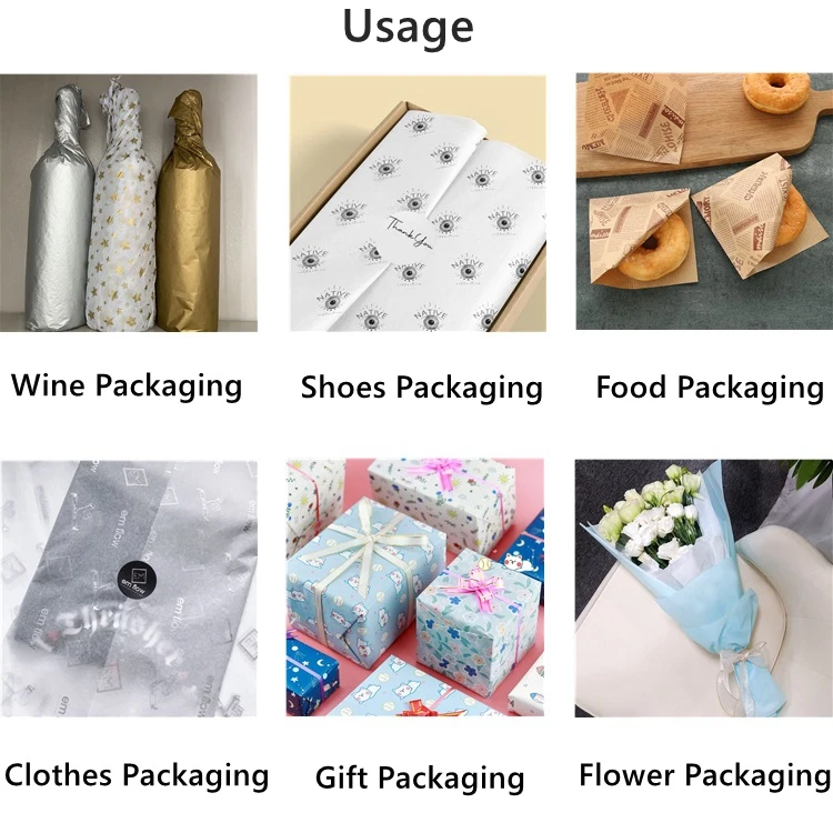 Present Paper Custom Color Custom Printed Design Colour Packaging Paper Christmas Gift Wrapping ...