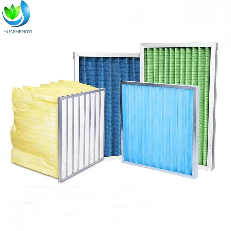 Industrial Primary Effect G4 Plate Type Medium Effect Filter Air Conditioning Wind Cabinet Dustproof F6 F8 Bag Type air Filter