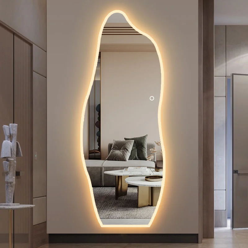 Customized Modern Anti Fog Backlight Frameless Wall Mounted Smart Bathroom LED Mirror for Hotel