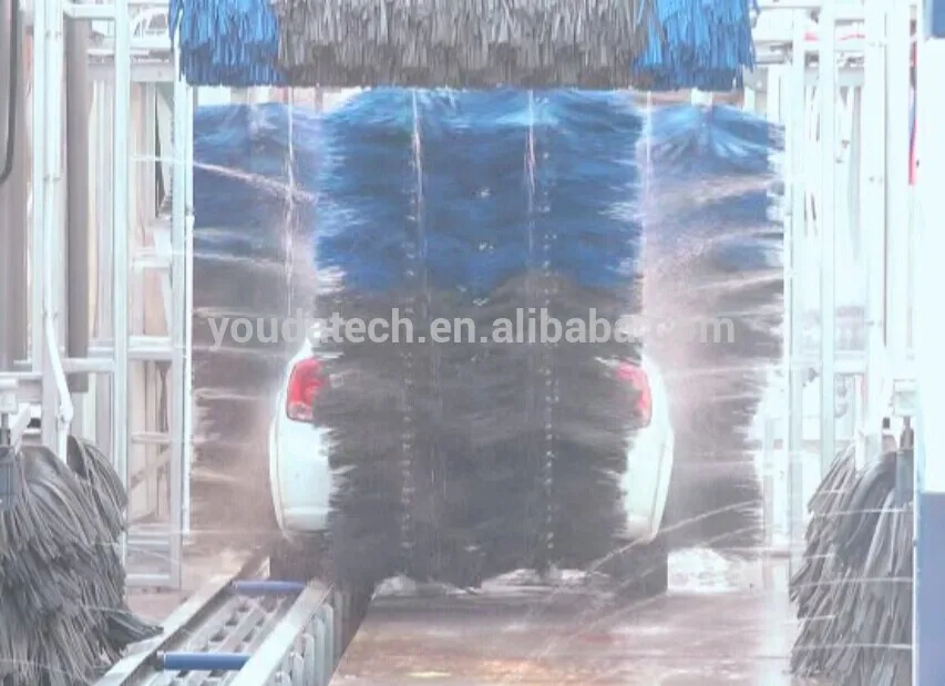 YOUDA 9 brushes tunnel car washing, drive though car wash for sale