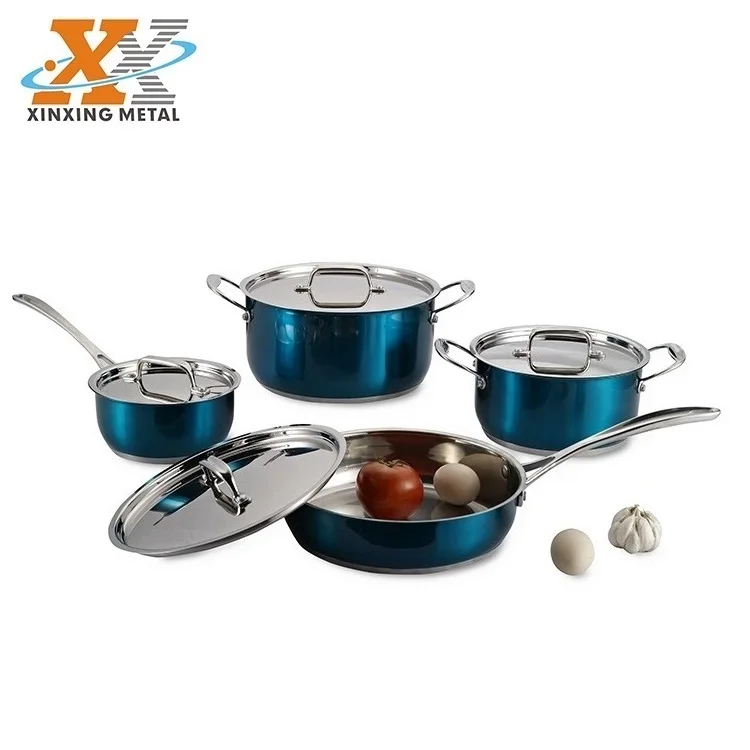 Non Stick Set Kitchenware Set Stainless Steel Cooking Pot And Pans Kitcheware Cookware Sets