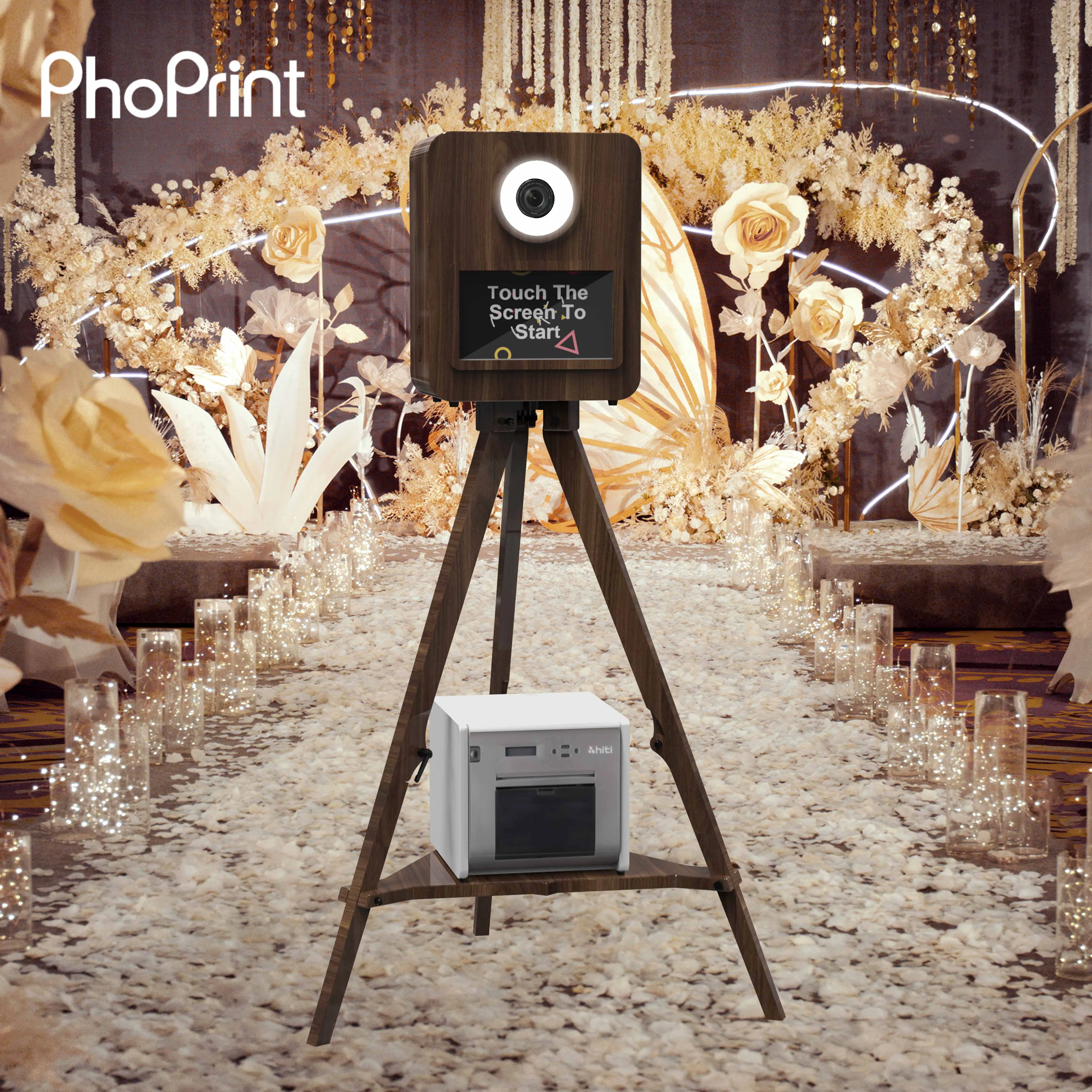 ウェディング フォトブース  クラシックバージョン Robot Selfie Purikura Machine - Vintage DSLR Photo Booth for