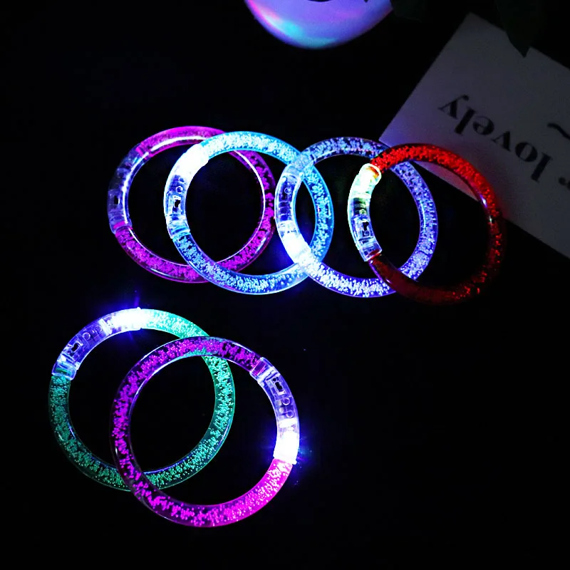 Лидер продаж, недорогой светодиодный мигающий браслет для концерта, мероприятия, вечеринки, рождественские светодиодные браслеты с подсветкой