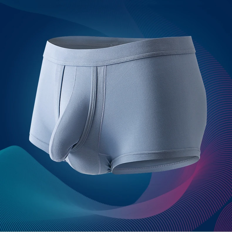 Men's Underwear Summer Breathable Solid Color Separate Pouch