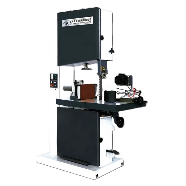 MJ397F Woodworking Machine Auto Feed Vertical Band Saw Wood Cutting Machine