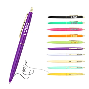 Wholesale Hot Hotel ABS Plastic Ball Pen With 1.0mm Writing Width Customized Logo Printed for Stationery Gifts