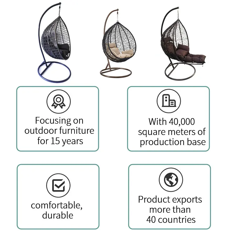 Egg Chair Swing With Stand Cushion Rattan With Legs Ball Half Wicker Kids Adult Size Chair