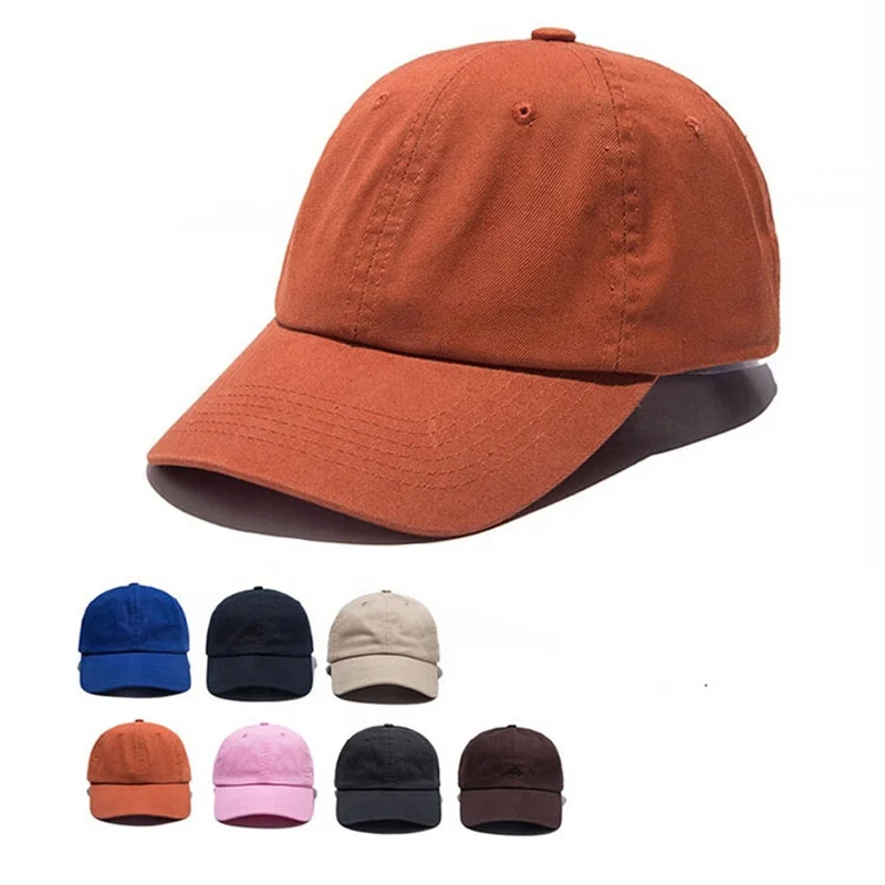 Oem Service 100 Cotton Adjustable Back Closure Men Caps Custom Logo