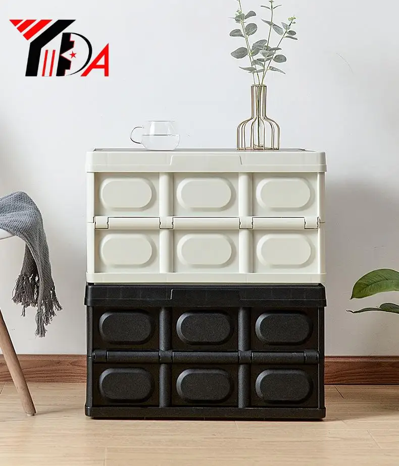 Handheld Folding Storage Box Outdoor Camping Picnic Basket, Car Trunk, Toy and Snack Storage Plastic Mold