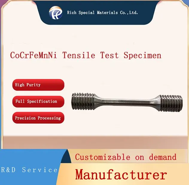 Hea Cocrfemnni Tensile Test Specimen High Entropy For Research And 3d