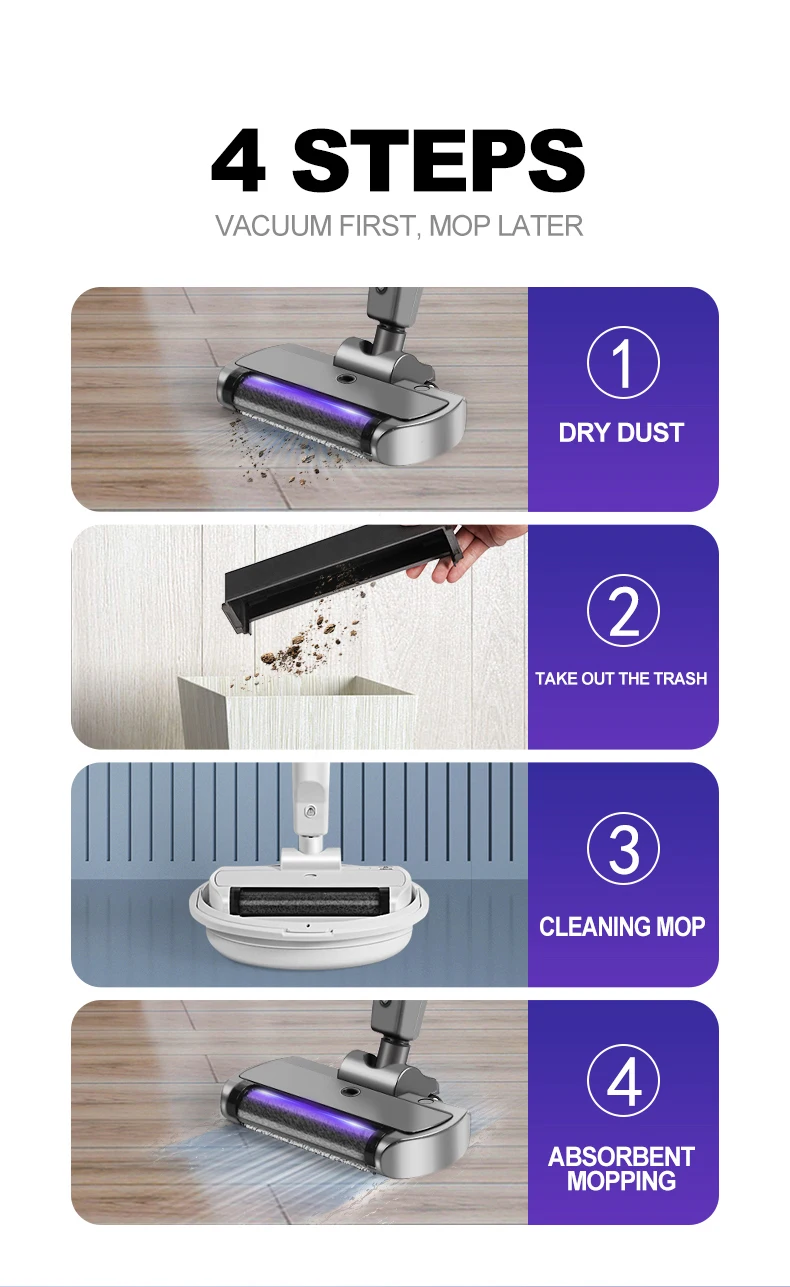 High Quality Cordless Electric Mop Cleaner Households Cleaning ...