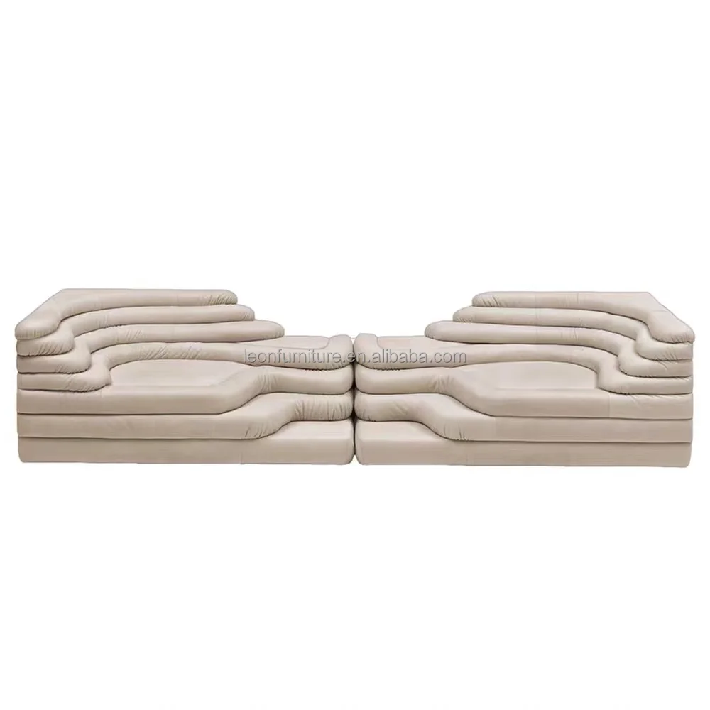Irregular High Density Foam Sofa Set Furniture Living Room Home Couch