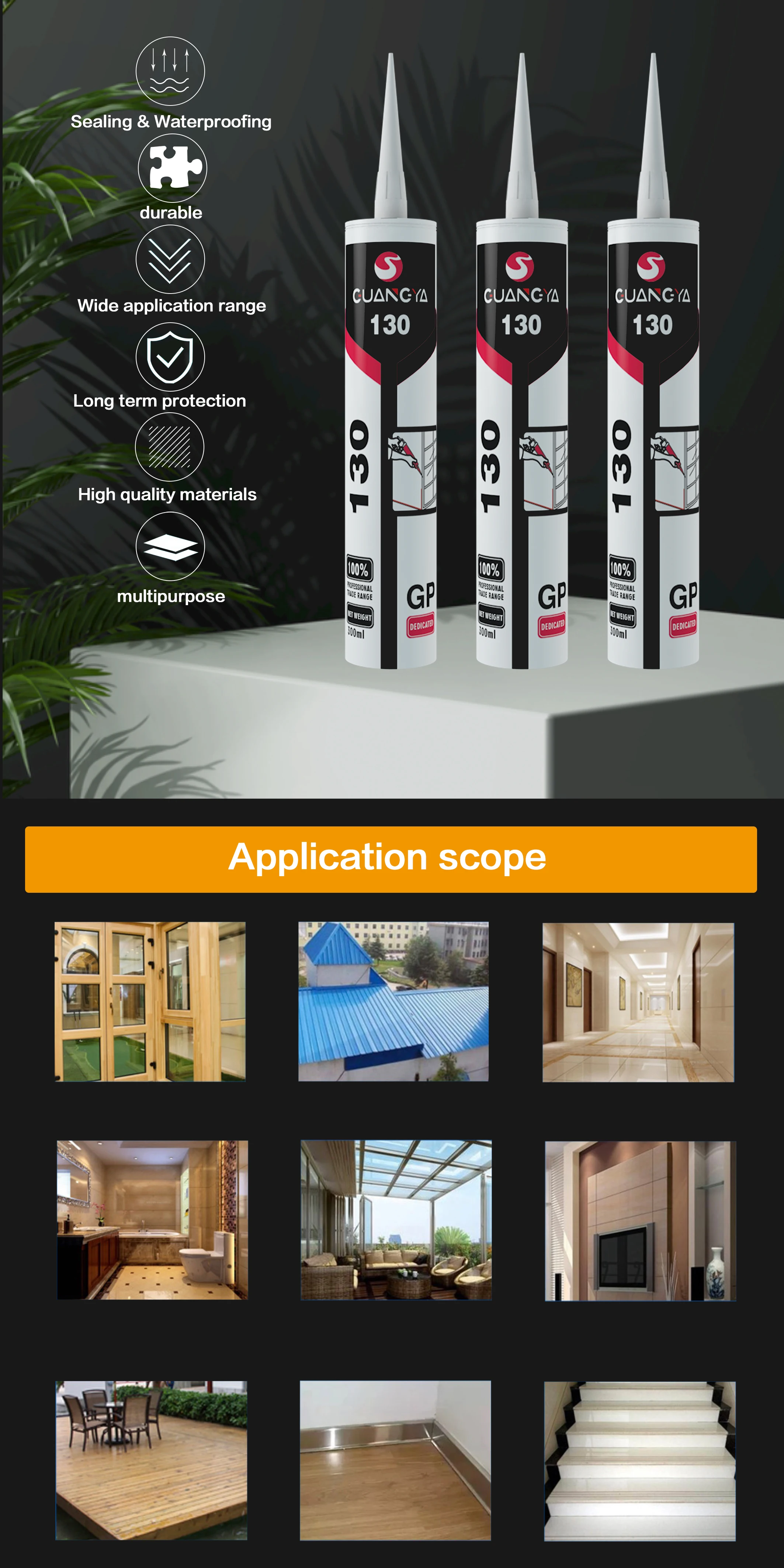Carbon Neutral Silicone Sealant Building Façade Good Silicon Transparente Anti Fungal Neutral Cure Fireproof Silicone
