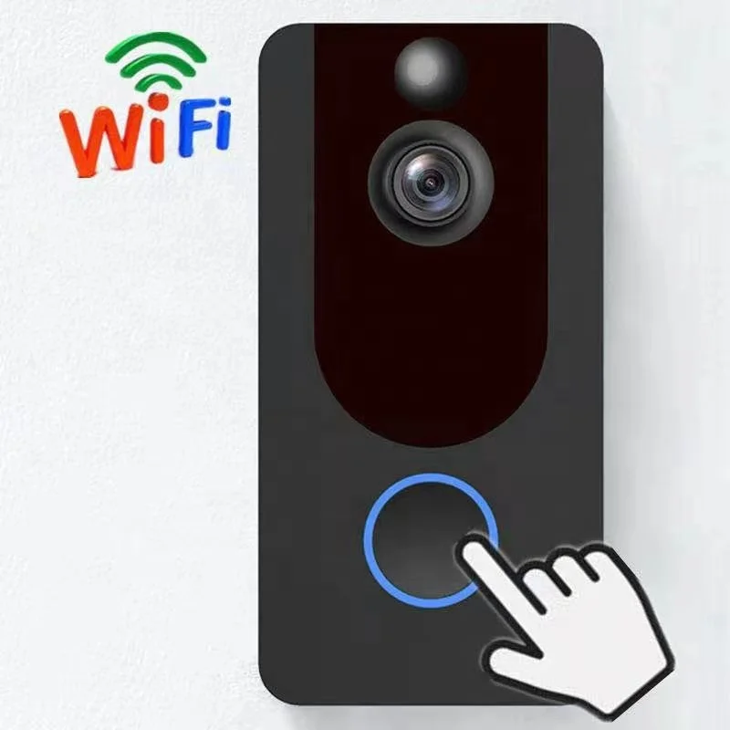 Smart Home Wireless Video Doorbell V7 Pir Motion Detection Hd Night