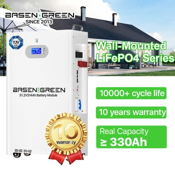 Basengreen LiFePO4 solar storage battery 14kWh / 15kWh / 16kWh 48V / 51.2V 200Ah / 314Ah / 330Ah