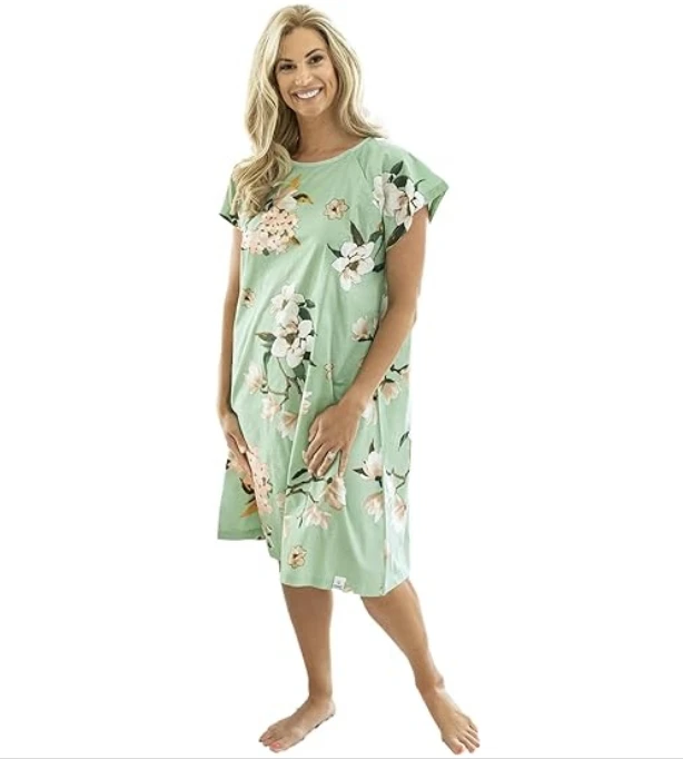 Reusable Printing Women Hospital Gowns - Patient Gowns for Medical Use |  Customized Cotton Apparel
