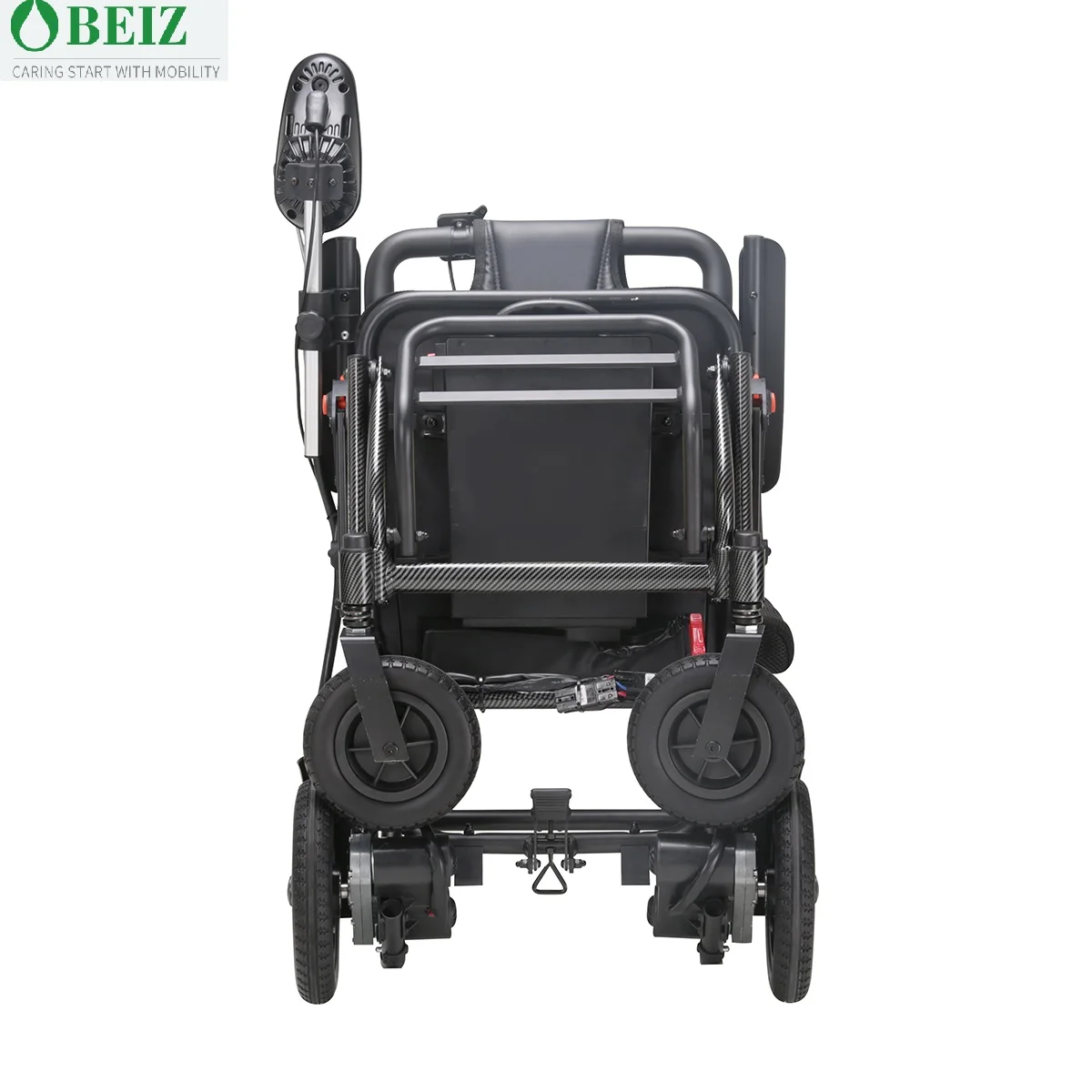 15.3kg feather Lightweight portable Aluminum Handicapped Foldable Power Electric Wheelchair easy to put in the trunk -BZ-XWEA03D details