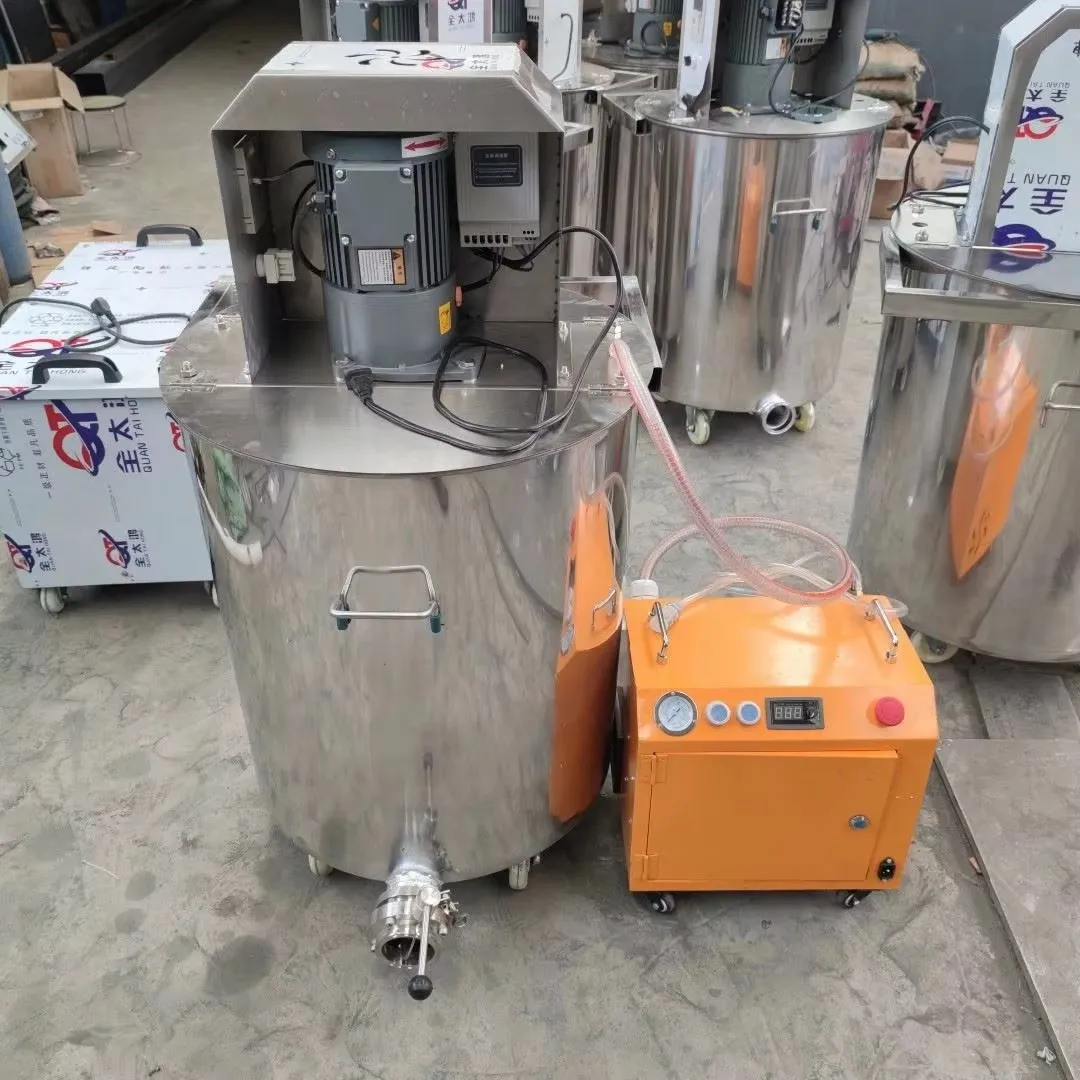 TEBAK  Portable Concrete Cement Foaming Machine, Vertical Stainless Steel Concrete Mixing Tank, Foam Concrete Production
