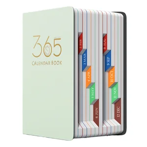 Custom 365 Day Notebooks PU Leather Agenda Notebooks Customized Notebooks for School or Office Use