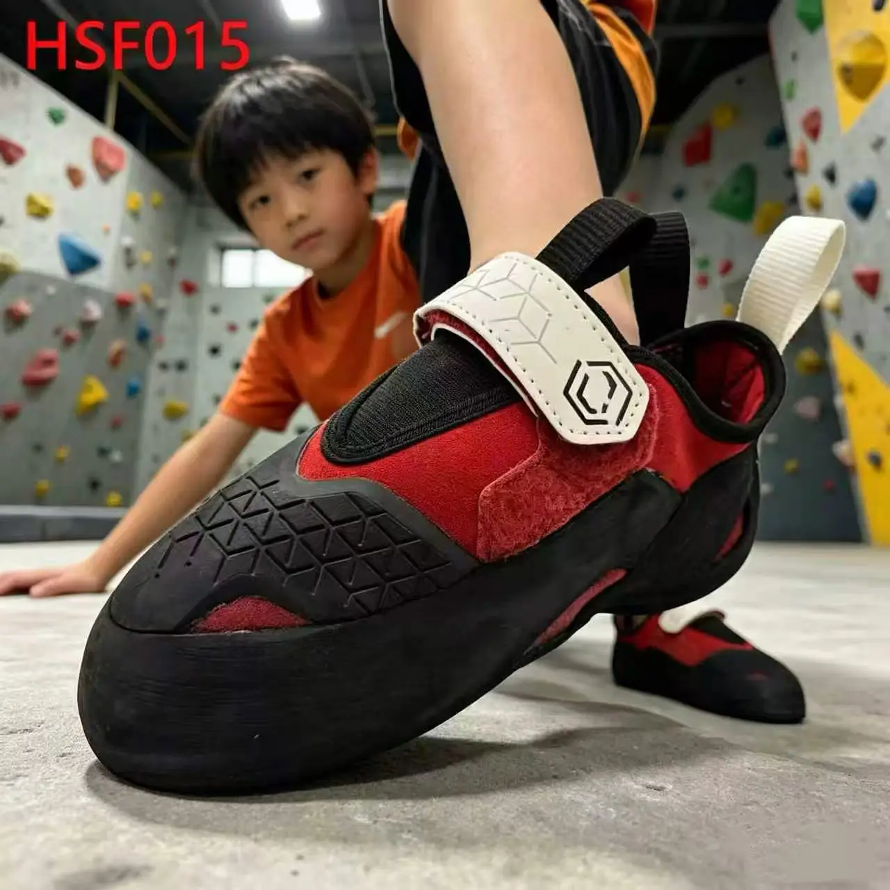 ZYF,Technique Drill High Friction Outsole Edging Climbing Shoes Cliff Wild Climbing Perfect Fit Rock Shoes for Kids HSF015
