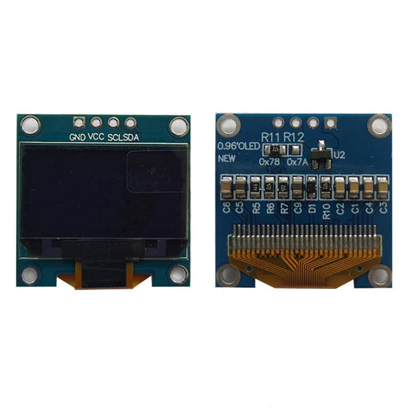 4 Display OLED 0.96 Pollici I2C - 128x64 Pixel, Compatibile Con Arduino