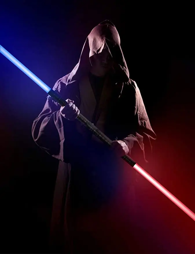 Metal Handle RGB Lightsaber 15 Color Variable with Hit Sound FX Dueling LED USB Charging Gift