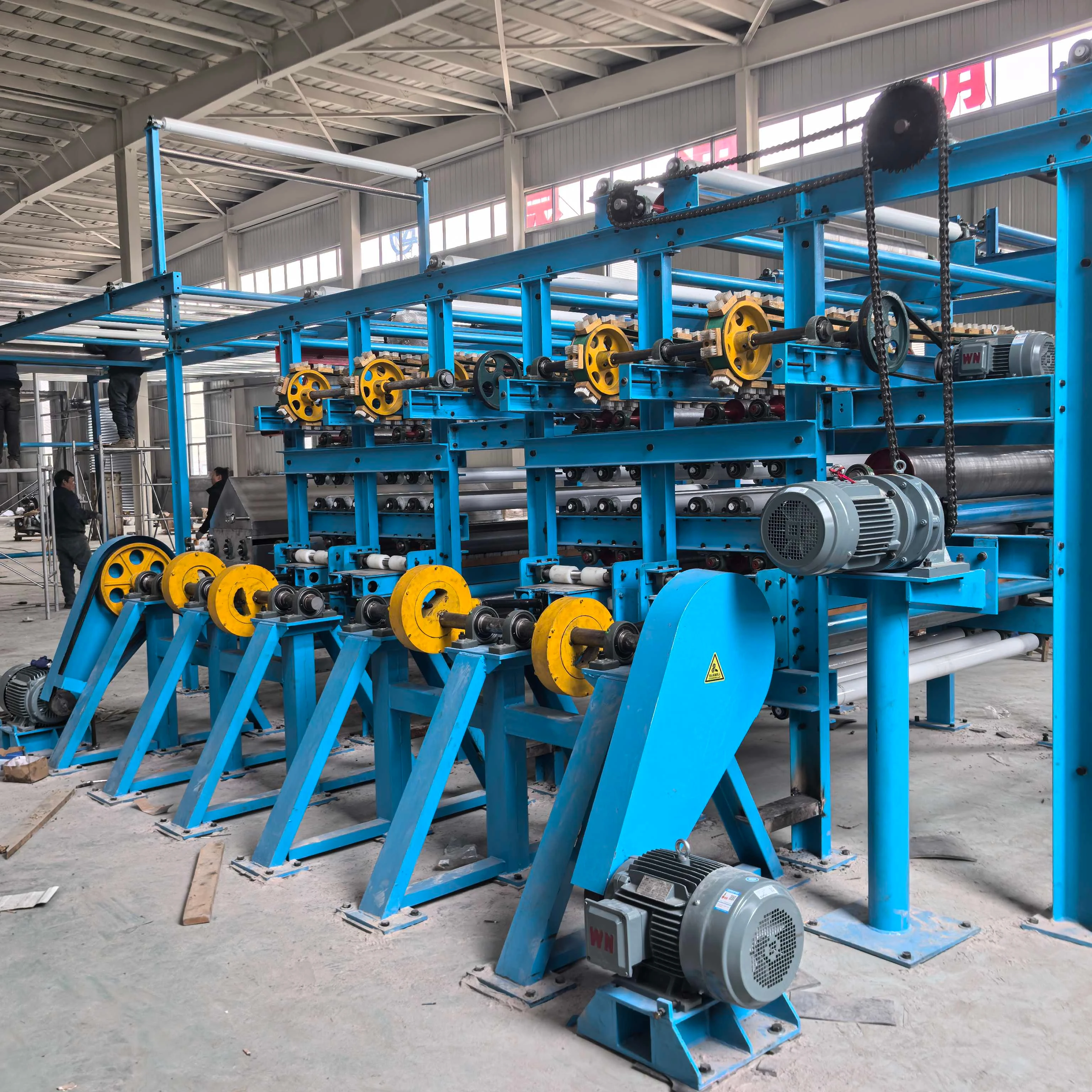 Industrial Automatic Horizontal Fabric Brushing Machine for Pile Raising and Surface Dust Removal in Textile Manufacturing