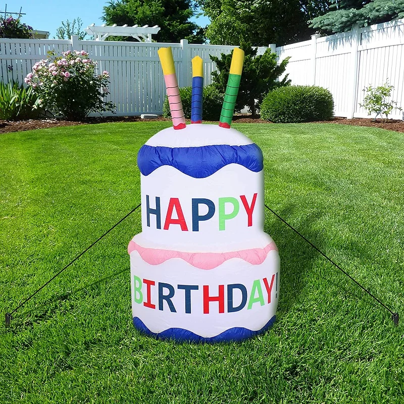 Giant Outdoor Inflatable Happy Birthday Led Cake Cupcakes Items Party ...