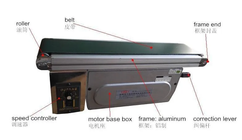 Mini Belt Conveyor for Manufacturing Plant Use