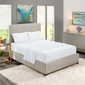 120gsm Egyptian Hotel Universal Solid Color Four-Pieces Bedding Set Fitted Pure Cotton Bed Sheets Sets