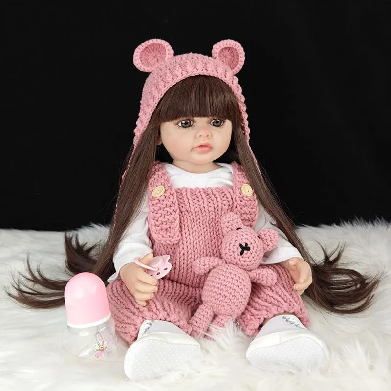 24 Inch Plastic Baby Doll Real Looking Reborn Silicone