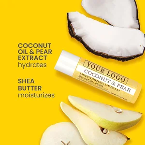 Wholesale Long-Lasting Lip Balm Coconut Oil Waterproof Mineral Ingredients Deep Hydration for Chapped Lips Smooth Plump Moisture