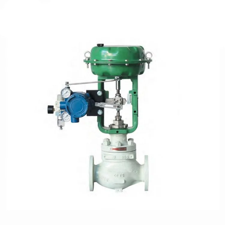 COVNA Cage Guided Globe Control Spring Loaded Pneumatic Actuator Single Seated Y Type Globe Valve