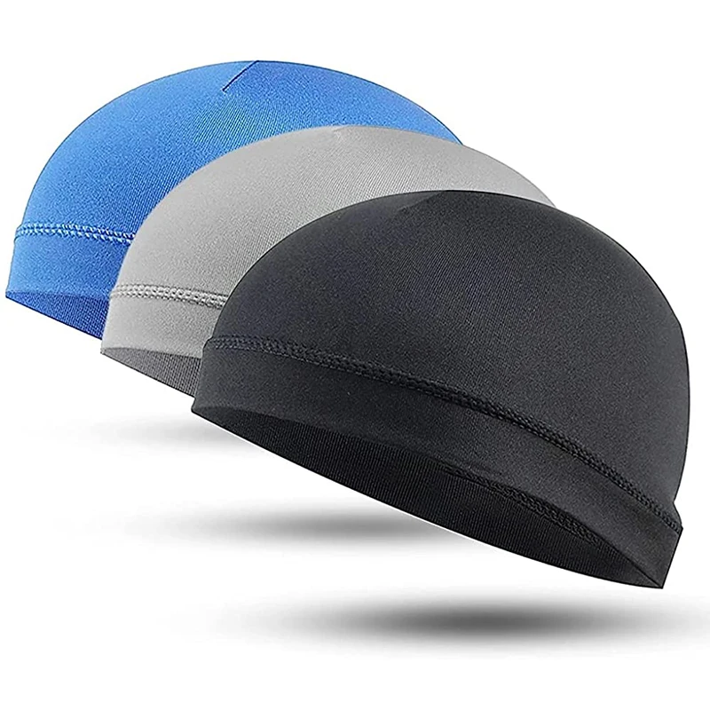 Cooling Skull Cap Helmet Liner Sweat Wicking Cycling Running Hat for Men Women