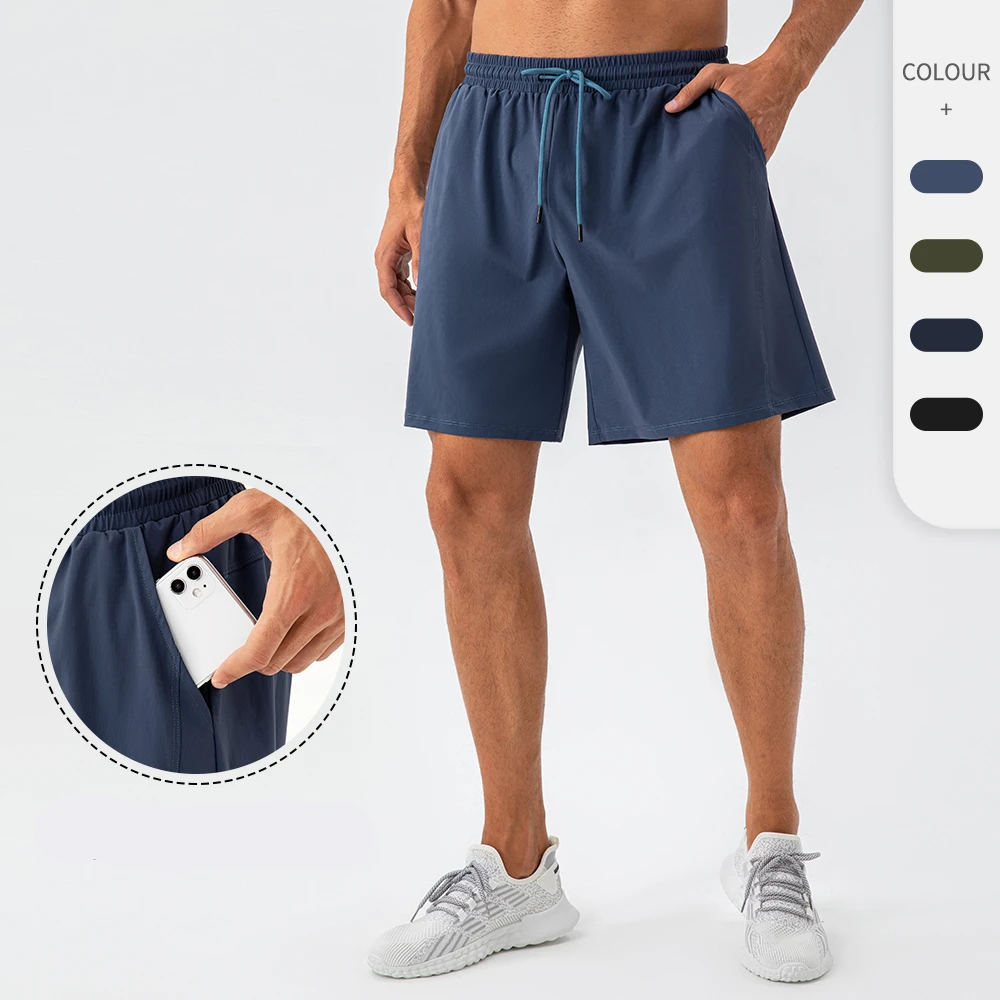 Men's Jogger Sportswear Drawstring Design Sports Shorts Summer Loose Casual Gym Workout Shorts With Side Pockets453_voghion.com