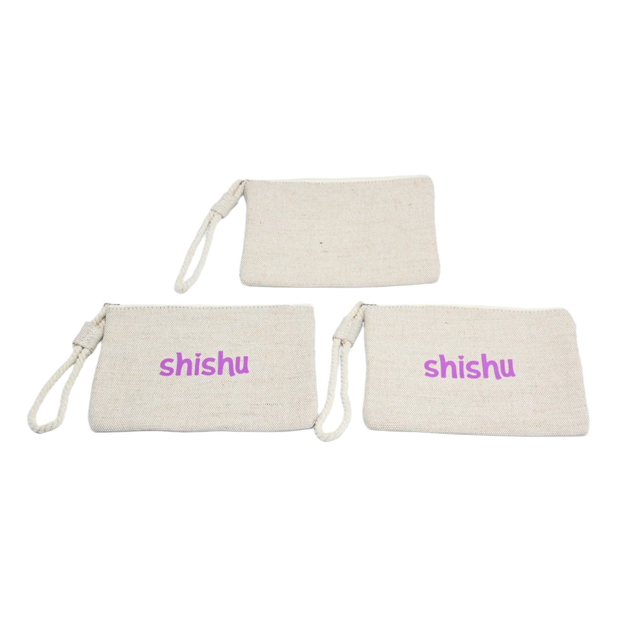 Hot Sale High-Rated Durable Multicolor Recycled Canvas Makeup Bag Zipper Closure Letter Pattern Promotional Wholesale Cosmetic supplier