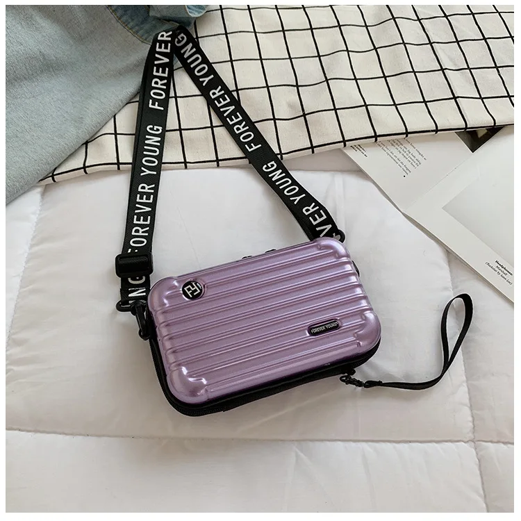 Wholesale Fashion Mini Luggage Suitcase Mobile Phone Wide Shoulder Strap  Small Square Crossbody Bag Designer Box Handbag From m.
