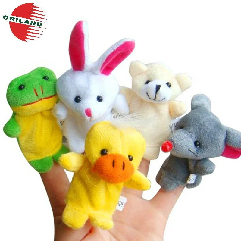 Cute Plush Animal Finger Puppets Set Parent Child Interactive Toys 