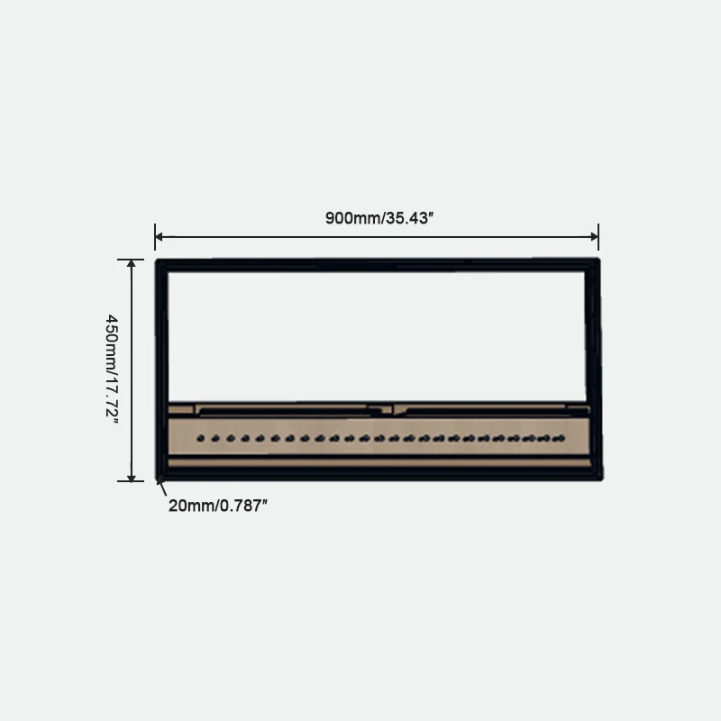 New Arrival Popular Fashion Black Aluminium Alloy Wall Display Shelves Compatible Wall-mounted Custom Wall Solution Living Room