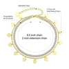4mm Tennis chain+Cable anklet Gold