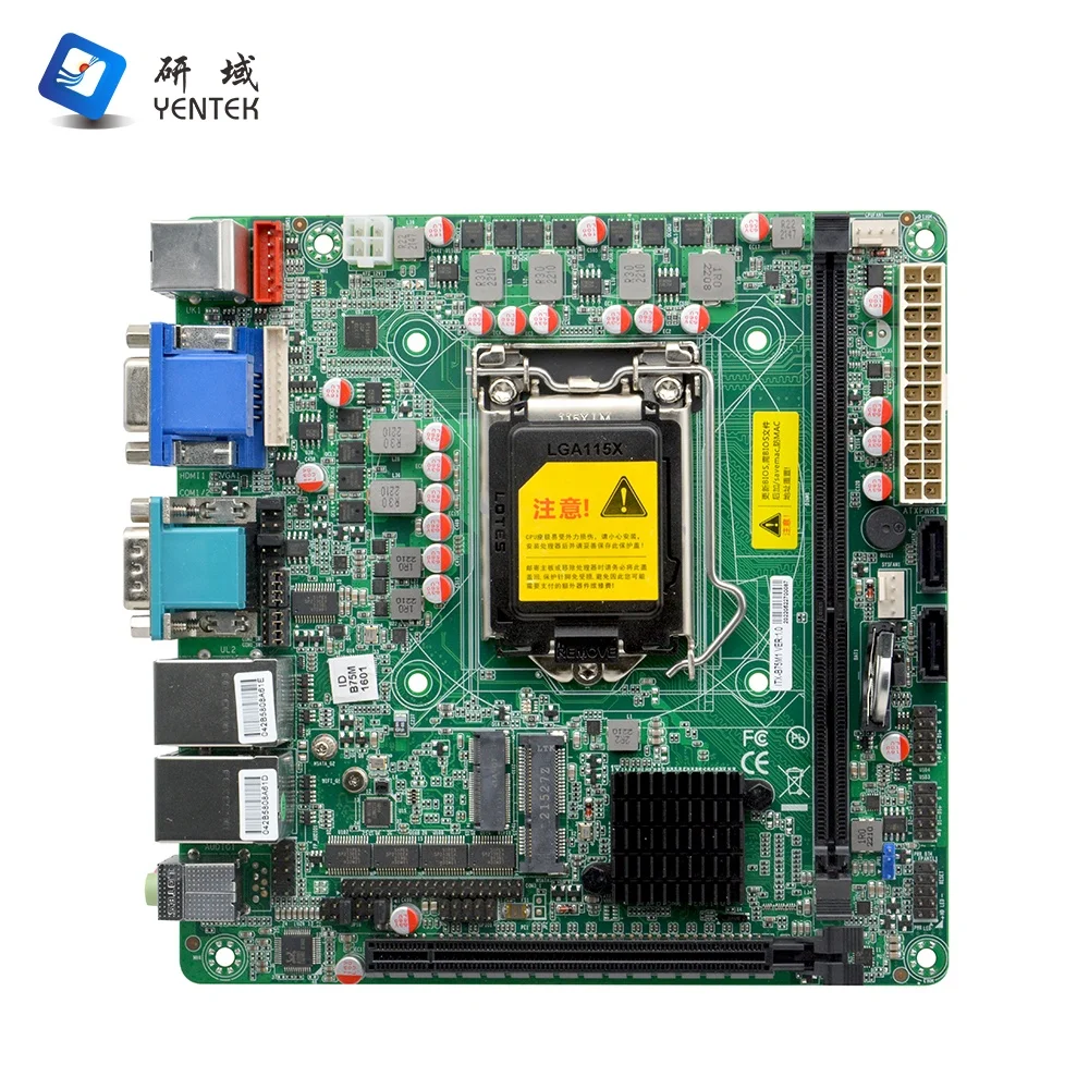 X86 Motherboards Intel I3 I5 I7 LGA1155 Z77 2 DDR3 VGA HD PCIE X16 6 RS232 COM Industrial Mini Itx Motherboard