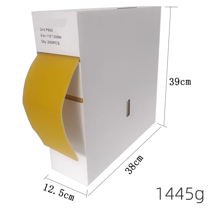SHARPNESS Sponge Backed Sanding Paper Roll 115mmx125mmx25m Grit 60/80/100/120/150/180/240/320/400 for Car Polishing/Cleaning